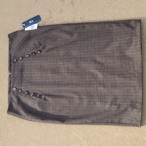 New BCX Brown Midi Pencil Skirt Size 7
